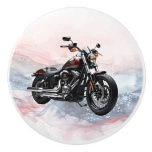 Bouton De Porte En Céramique Hawg Heritage Patriotic V-Twin M-Eight Era Knob