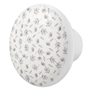 Bouton De Porte En Céramique Hibiscus Aquarelle Botanique Floraison transparent