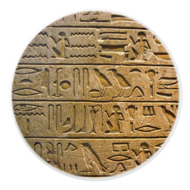 Bouton De Porte En Céramique Hiéroglyphes Ceramic Knob (Devant)