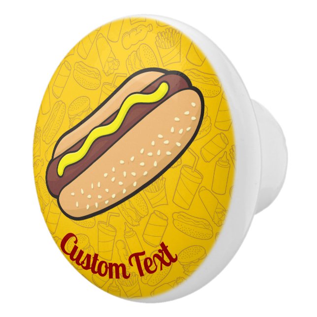 Bouton De Porte En Céramique Hotdog Ceramic Knob (Droite)