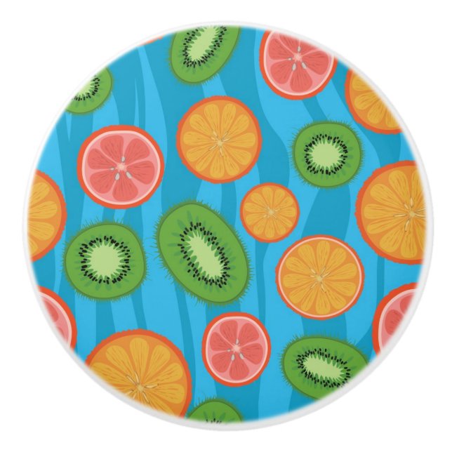 Bouton De Porte En Céramique Humeur de fruit (Devant)
