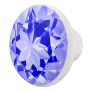 Bouton De Porte En Céramique Illusion Tanzanite