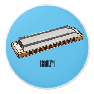 Bouton De Porte En Céramique Illustration de dessin d'Harmonica