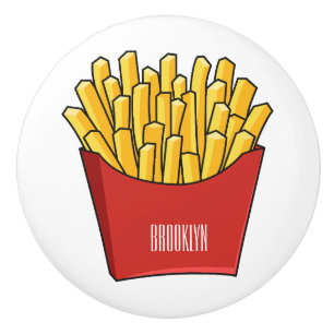 Bouton De Porte En Céramique Illustration de frites