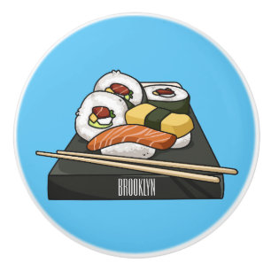 Bouton De Porte En Céramique Illustration de sushi