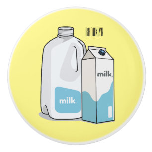 Bouton De Porte En Céramique Illustration du lait