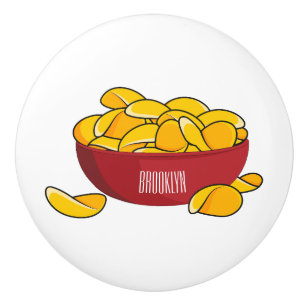 Bouton De Porte En Céramique Illustration d'une puce de pomme de terre
