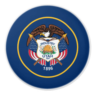 Bouton De Porte En Céramique Indicateur de l'État de l'Utah
