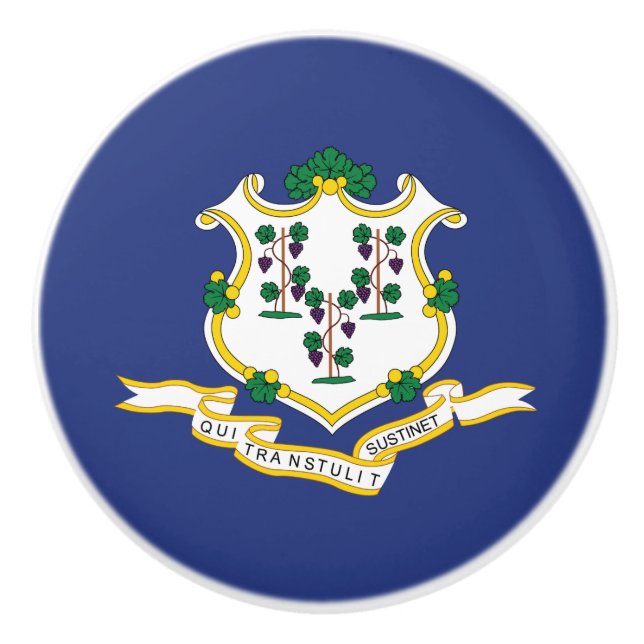 Bouton De Porte En Céramique Indicateur d'état Connecticut (Devant)