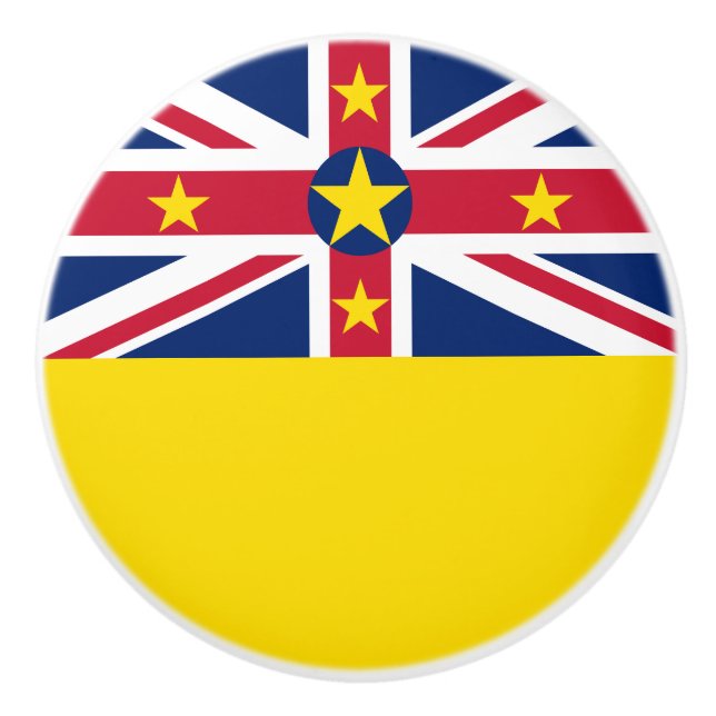 Bouton De Porte En Céramique Indicateur Niue (Devant)
