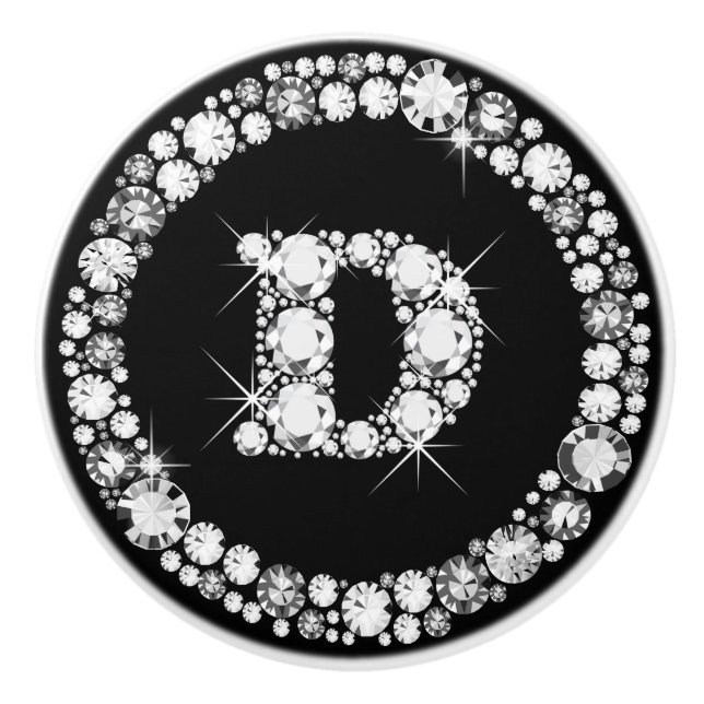 Bouton De Porte En Céramique Infinité du diamant (Devant)