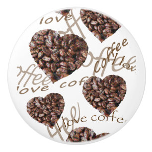 Bouton De Porte En Céramique J'aime le café ! !