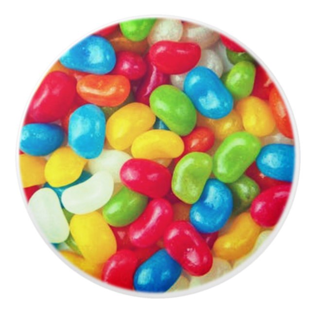 BOUTON DE PORTE EN CÉRAMIQUE JELLY BEAN CÉRAMIC KNOB (Devant)