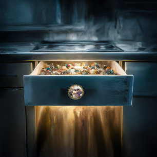 Bouton De Porte En Céramique Jésus Christ Baptême image un