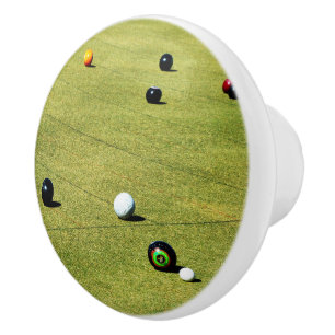 Bouton De Porte En Céramique Jeu De Pelouses,
