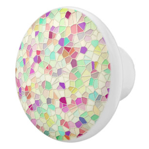 Bouton De Porte En Céramique Joli verre coupé 2