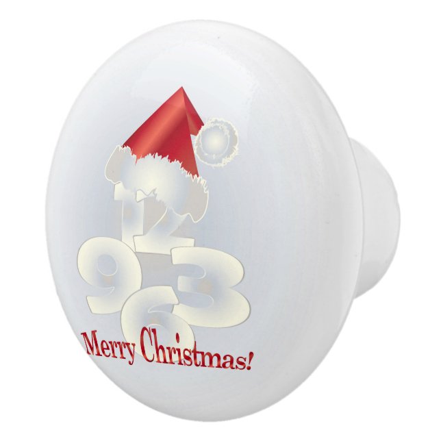 Bouton De Porte En Céramique Jour Noël (Droite)