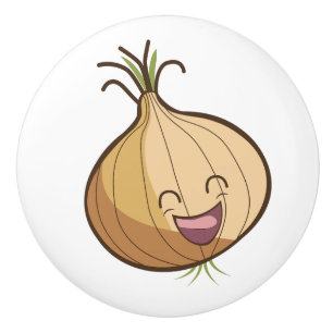 Bouton De Porte En Céramique Joyeux Onion