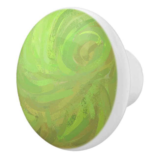 Bouton De Porte En Céramique Kiwi Bash (Droite)