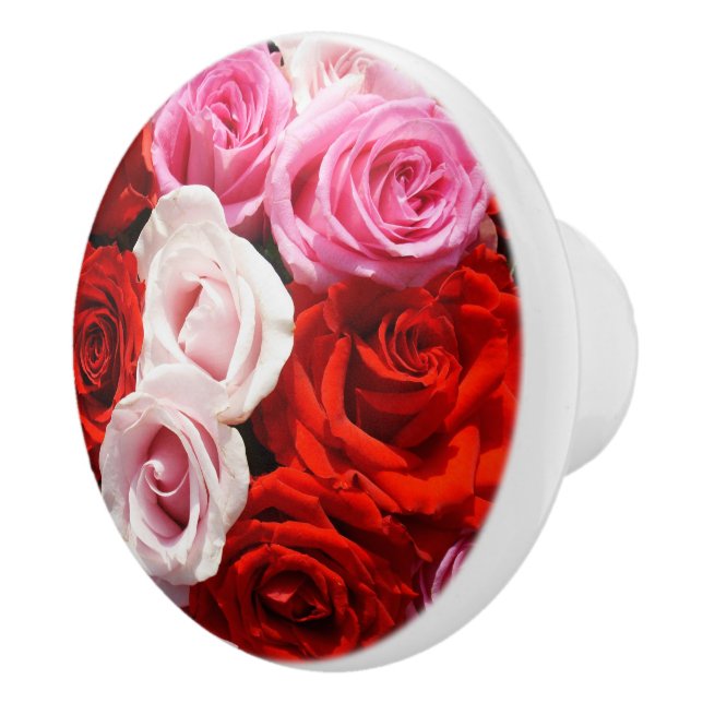 Bouton De Porte En Céramique Knob en céramique rose (Droite)