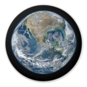 Bouton De Porte En Céramique Knob Planet Earth World