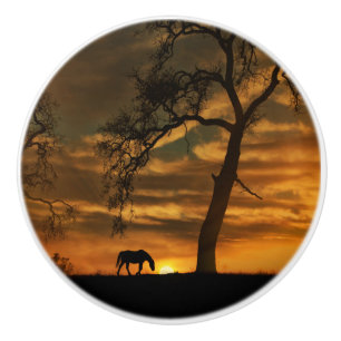 Bouton De Porte En Céramique Knows et Pulls de Cheval du Sud-Ouest