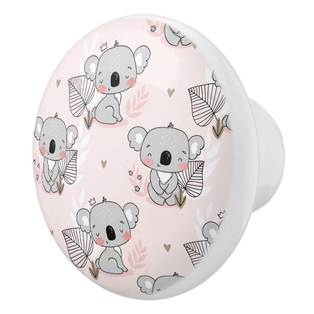 Bouton De Porte En Céramique Koala Bears (Droite)