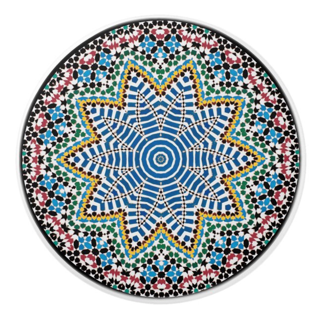 Bouton De Porte En Céramique La mosaïque de Talavera (Devant)