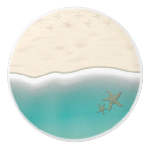 Bouton De Porte En Céramique La vie est une plage