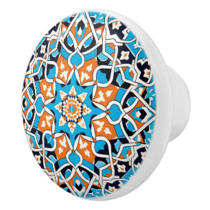 Bouton De Porte En Céramique L'artisanat de style arabe