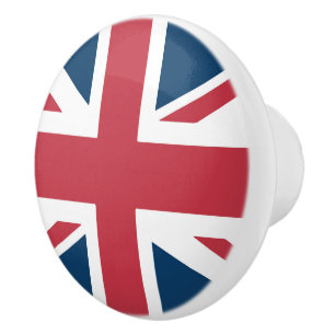 Bouton De Porte En Céramique Le drapeau britannique Union Jack