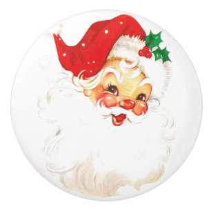 Bouton De Porte En Céramique Le père noël