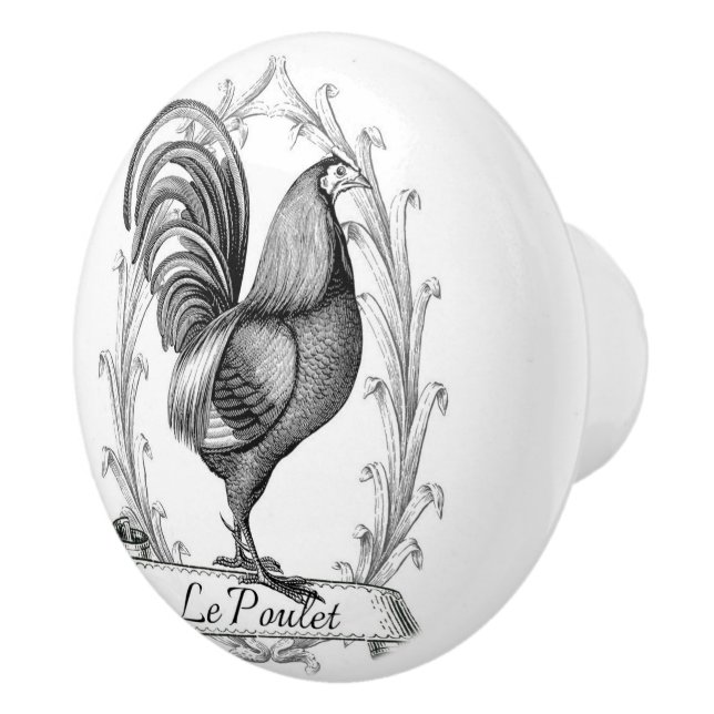 Bouton De Porte En Céramique Le Poulet (Droite)