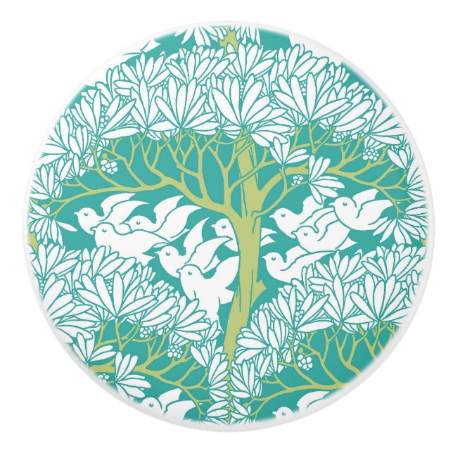 Bouton De Porte En Céramique Le "Savaric" de Voysey (Devant)