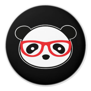 Bouton De Porte En Céramique Leon L'Ours Panda