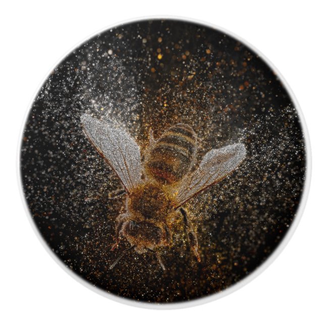 Bouton De Porte En Céramique Les abeilles de Falln sont magiques (Devant)