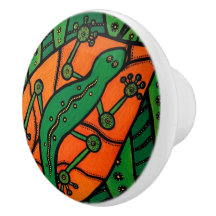 Lézard vert et orange de Gecko