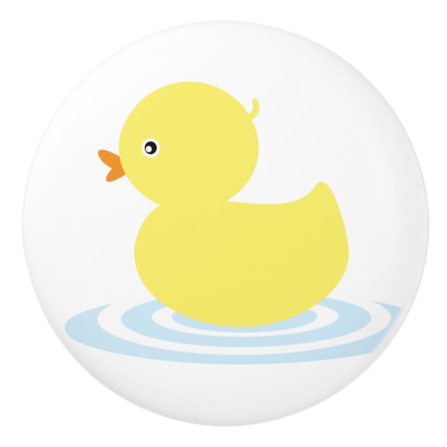 Bouton De Porte En Céramique Lucky Ducky (Devant)