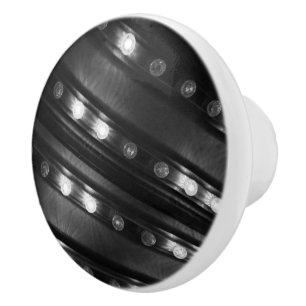Bouton De Porte En Céramique Luminaires noir et blanc