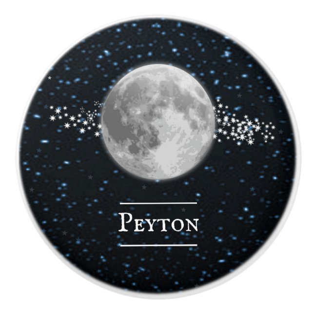 Bouton De Porte En Céramique Lunar Personnalisé Ceramic Knob (Devant)