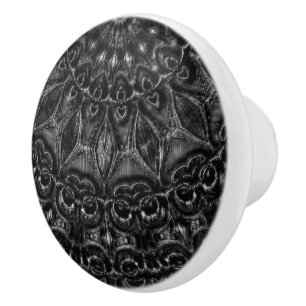 Bouton De Porte En Céramique Mandala