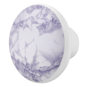 Bouton De Porte En Céramique Marbre pourpre