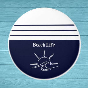 Bouton De Porte En Céramique Marine marine Blue Beach House Mer