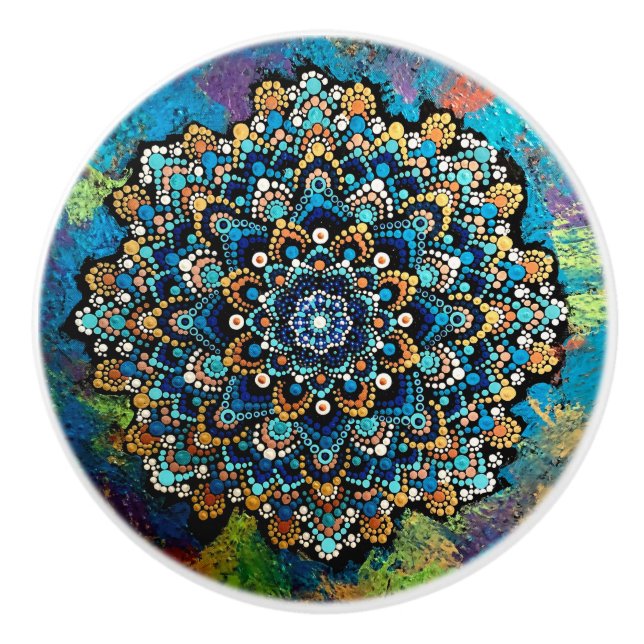 Bouton De Porte En Céramique Méditation Ceramic Knob (Devant)