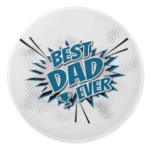 Bouton De Porte En Céramique Meilleur papa jamais