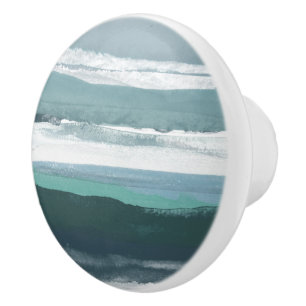 Bouton De Porte En Céramique Mer turquoise