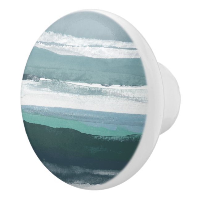 Bouton De Porte En Céramique Mer turquoise (Droite)