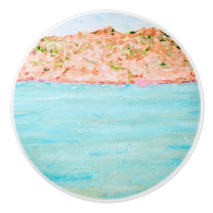Bouton De Porte En Céramique Mer Turquoise de Budelli