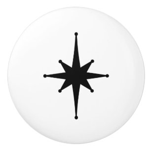 Bouton De Porte En Céramique Mid Century moderne âge atomique minimaliste Starb