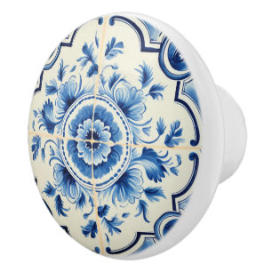Bouton De Porte En Céramique Mignonne faux portugais